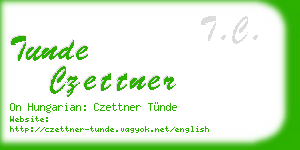 tunde czettner business card
