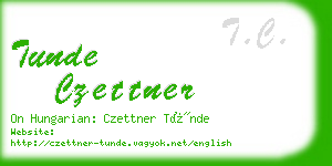 tunde czettner business card